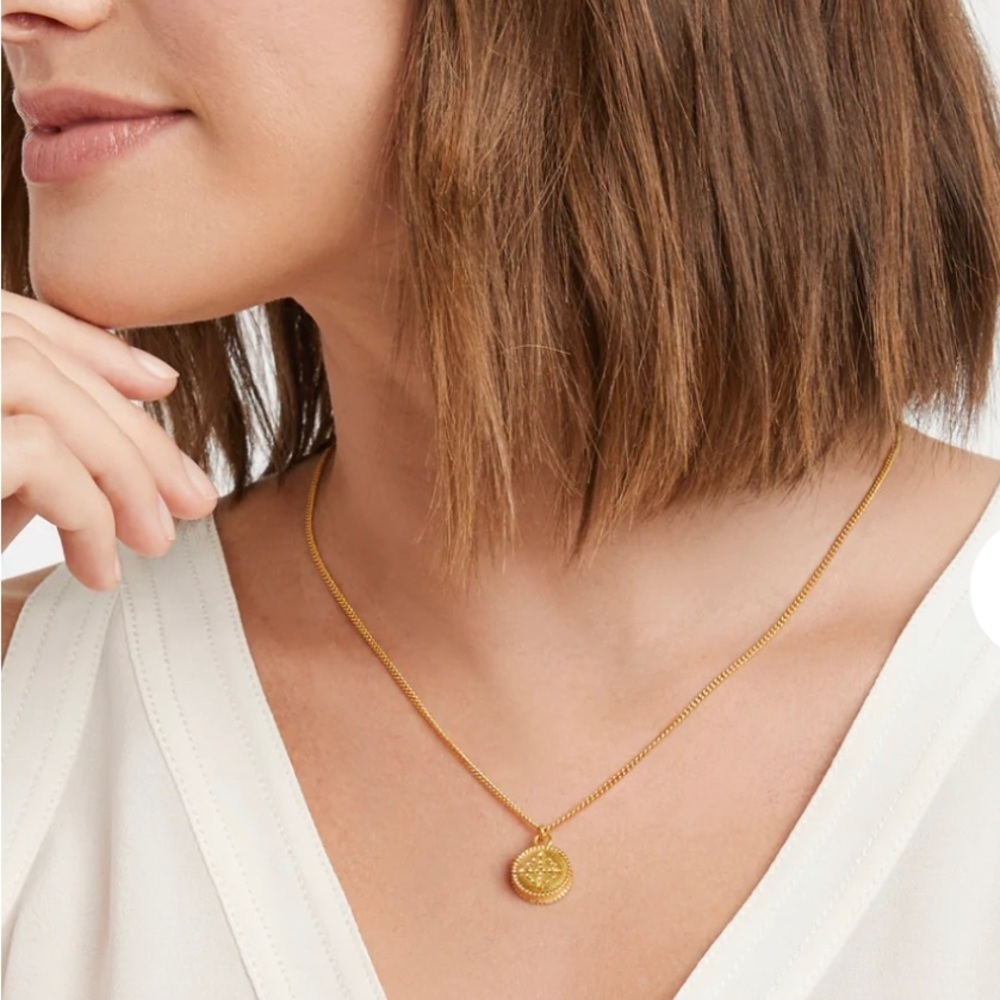 Julie Vos Fleur-de-Lis Solitaire necklace. - Picture 3 of 4
